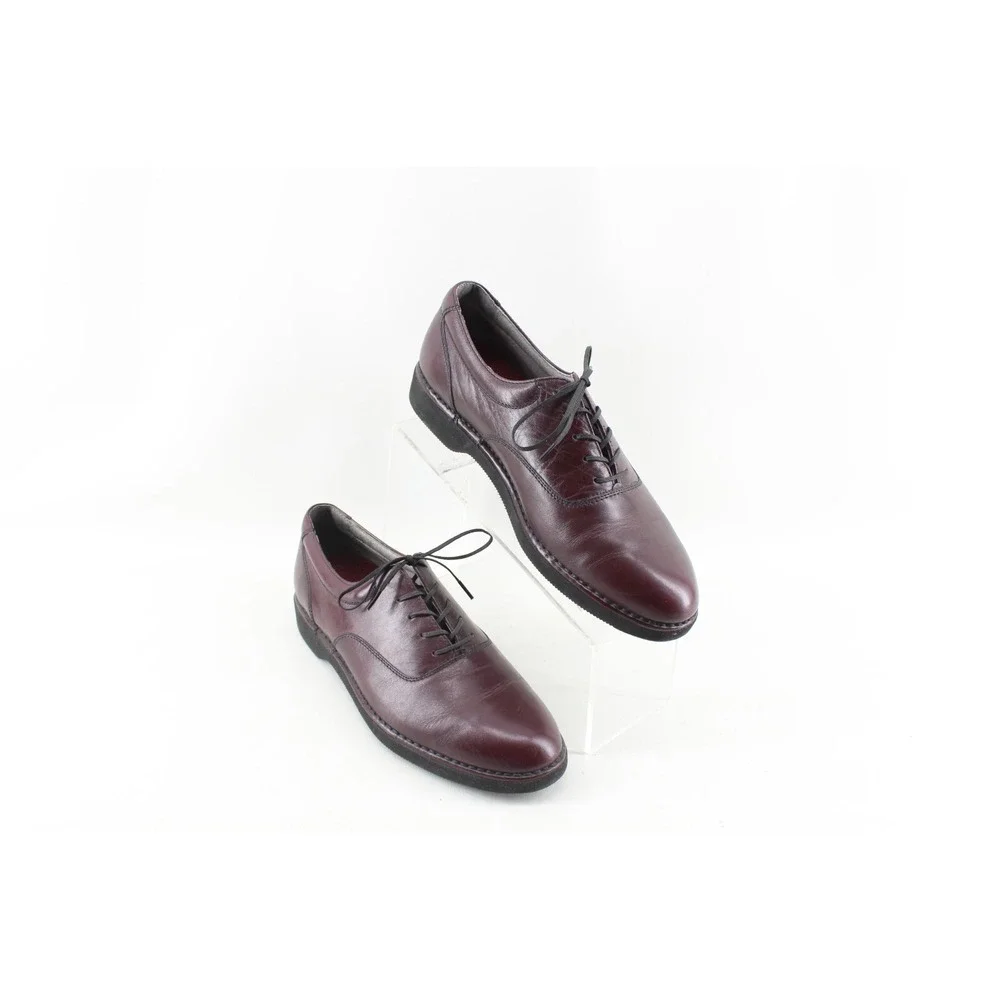 Rockport Leather Dressports Vibram Sole Men's Shoes 7.5 M Burgundy Lightweight
